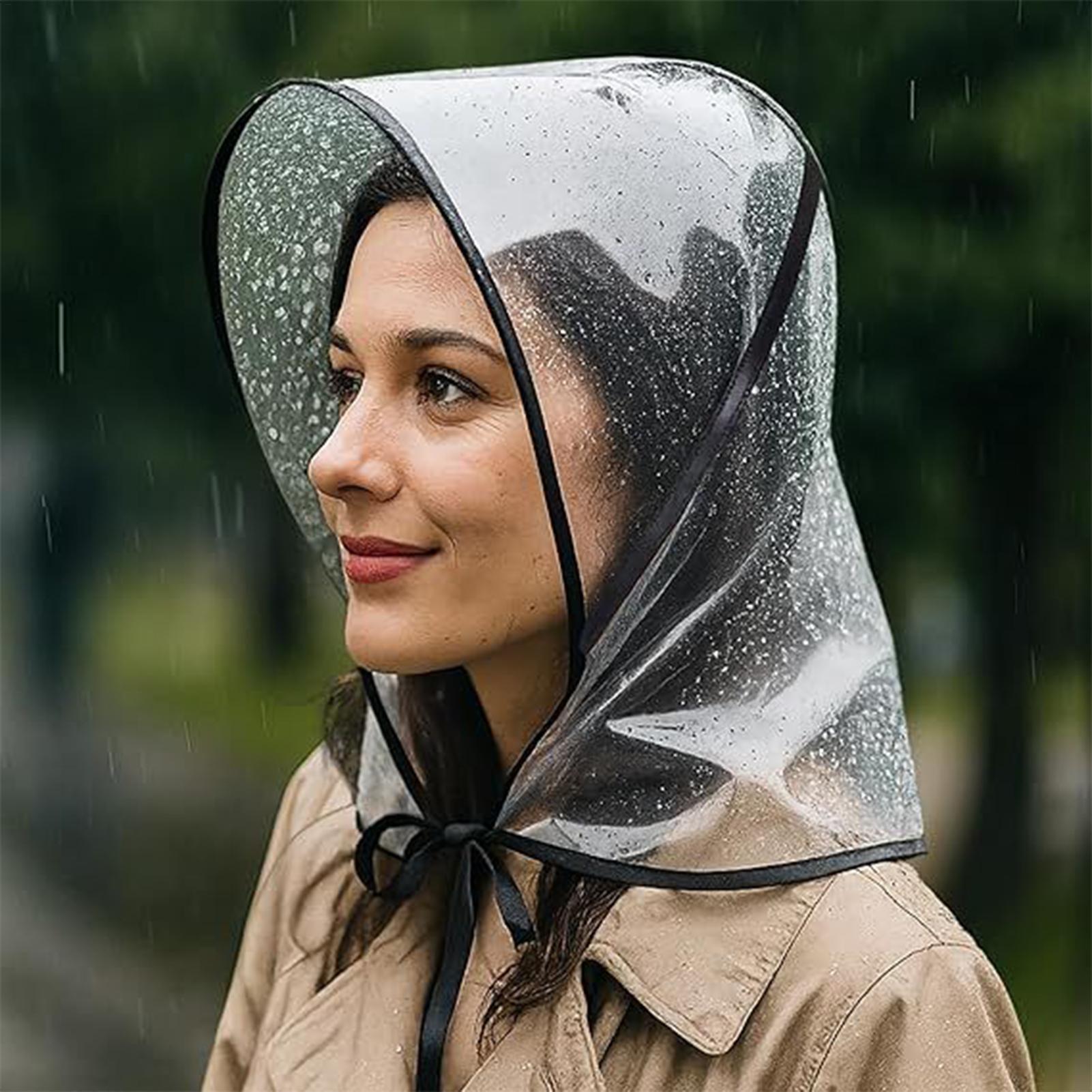 Gardening Tools Store - Cappello da Pioggia Trasparente Riutilizzabile con