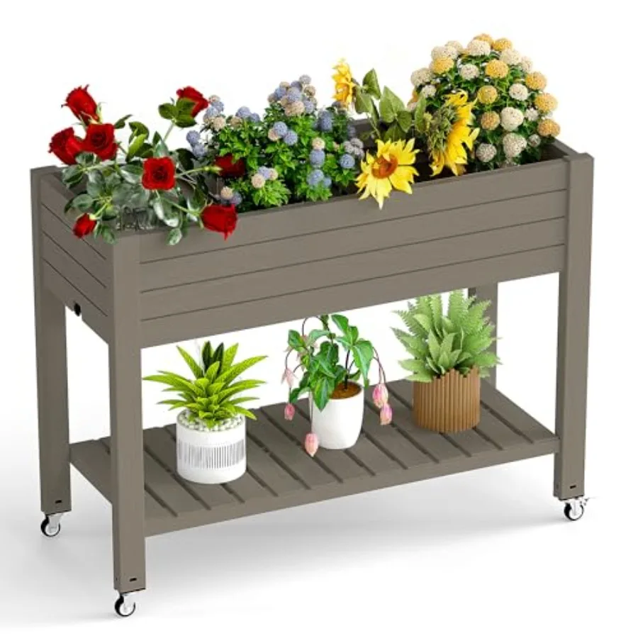 Self-Watering Planter - Fioriera rialzata con gambe, alta 33,66