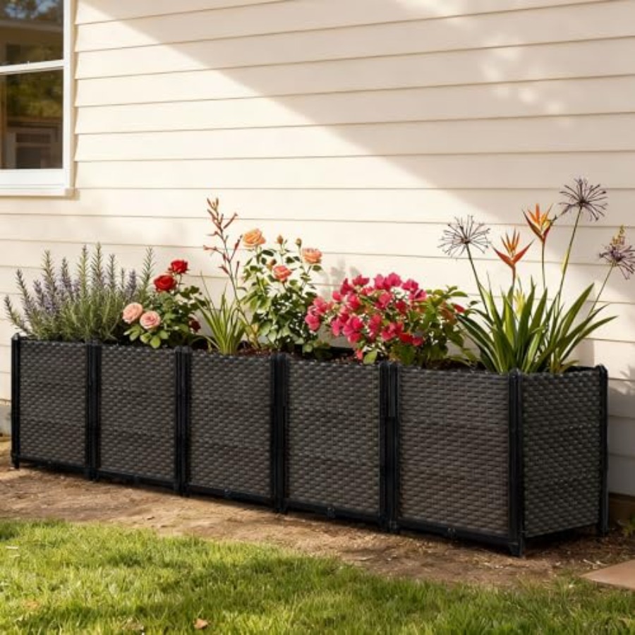 Self-Watering Planter - Fioriera rialzata autoirrigante per esterni, per