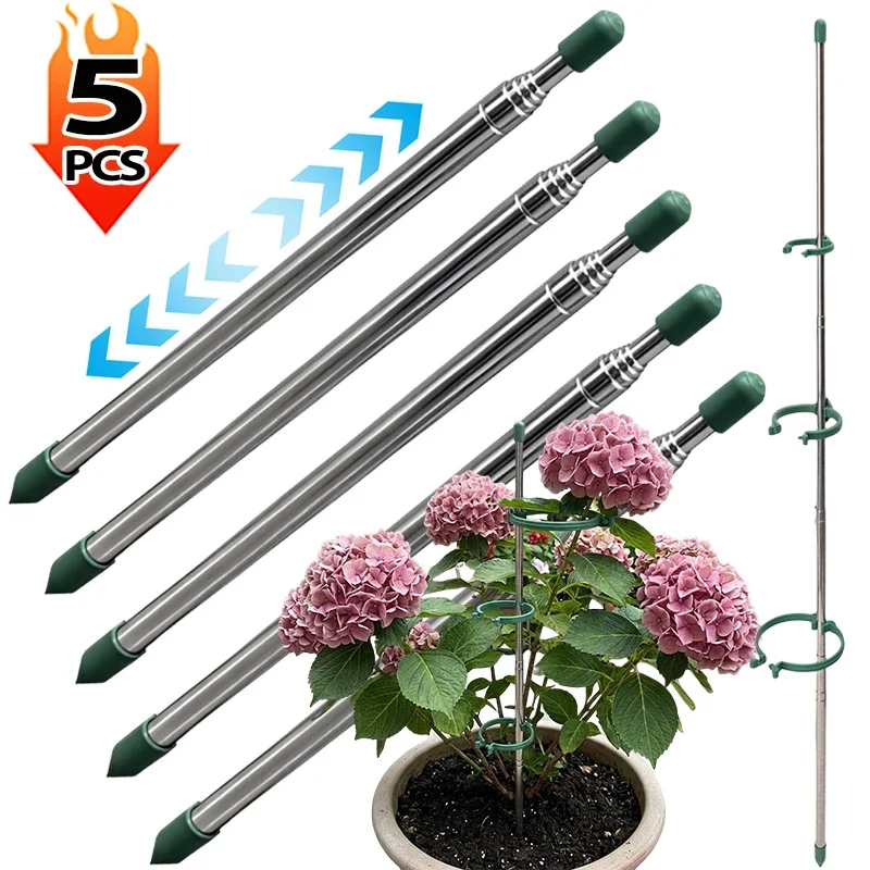 Gardening Tools Hoe - 5/1 Pezzi Anelli di Supporto Retrattili