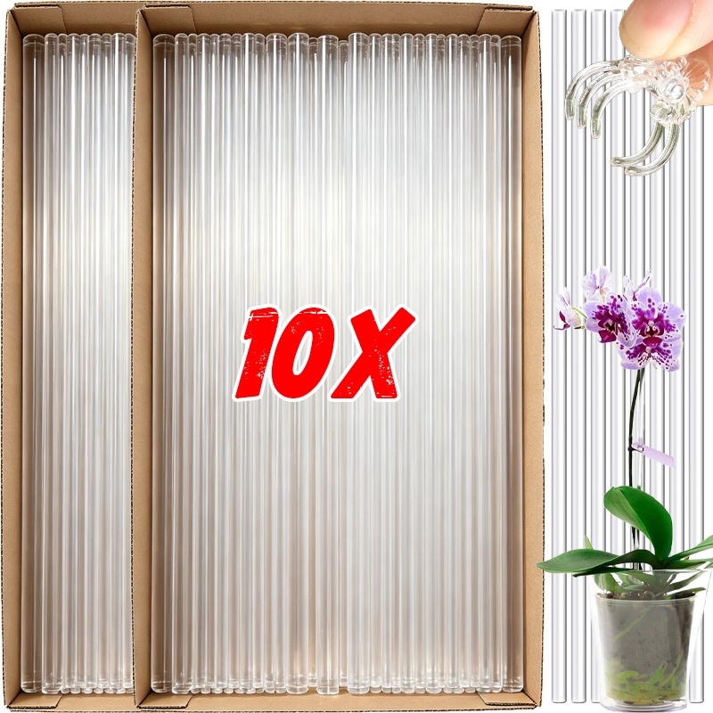 Plant Support Stake - Supporti per Fiori Riutilizzabili Trasparenti, Pali