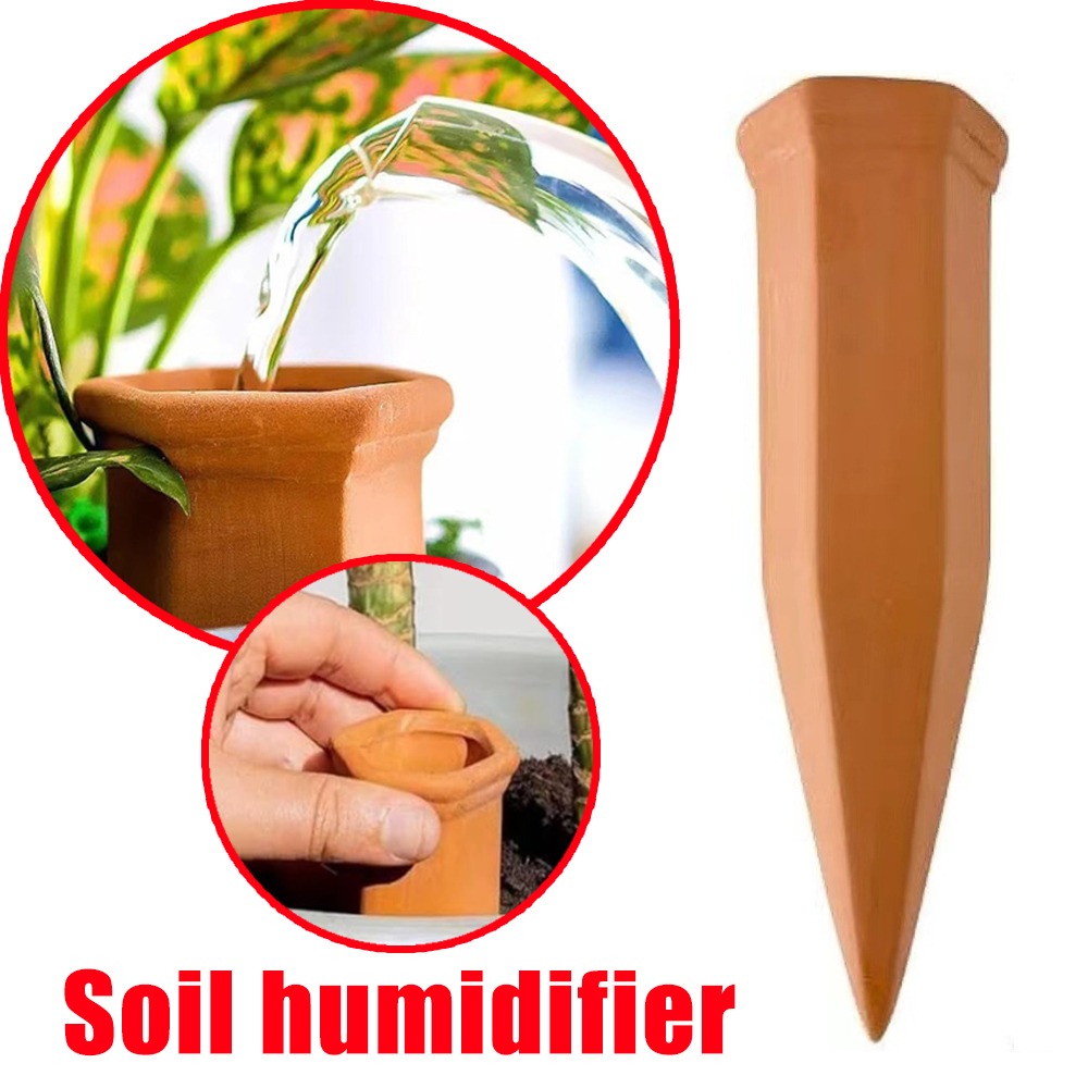 Plant Support Stake - Dispositivo di irrigazione automatico in terracotta,