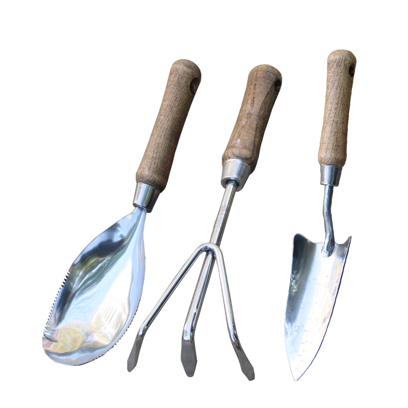 Gardening Tools Wooden - Set di 8 Attrezzi da Giardino