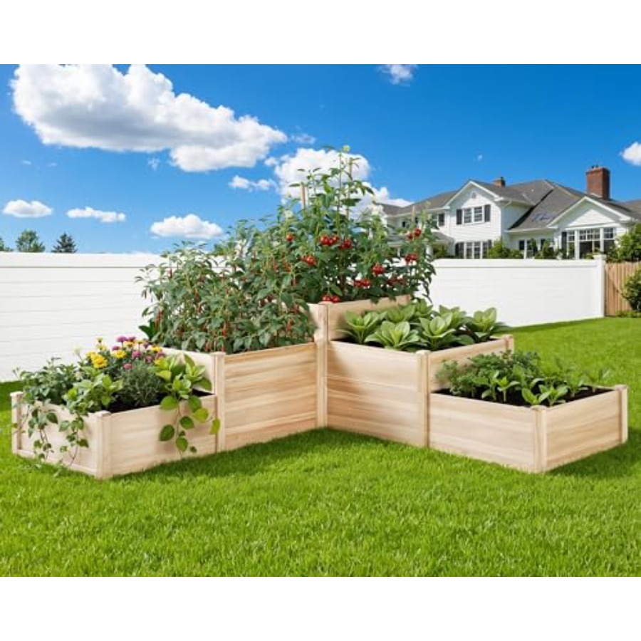 Gardening Tools Wooden - Cassone per Piante da Esterno a