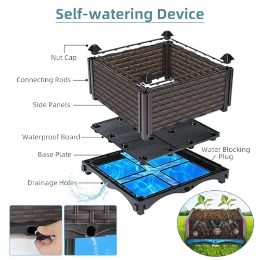 Fioriera rialzata autoirrigant - Self-Watering Planter recensione e prezzo