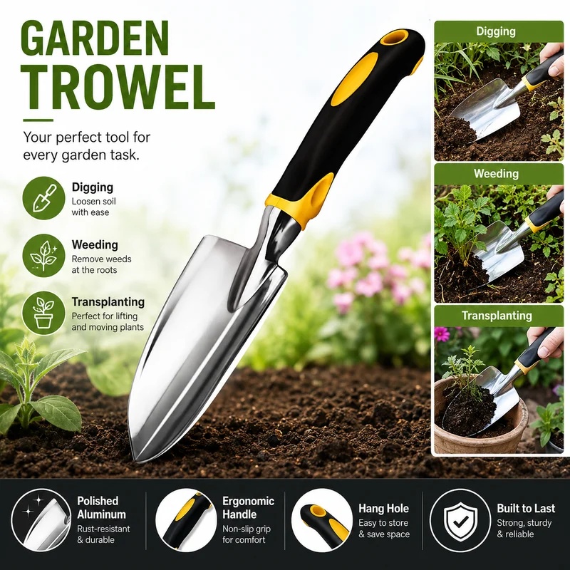 Cazzuola a Mano in Acciaio Ino - Gardening Tools Trowel recensione e prezzo