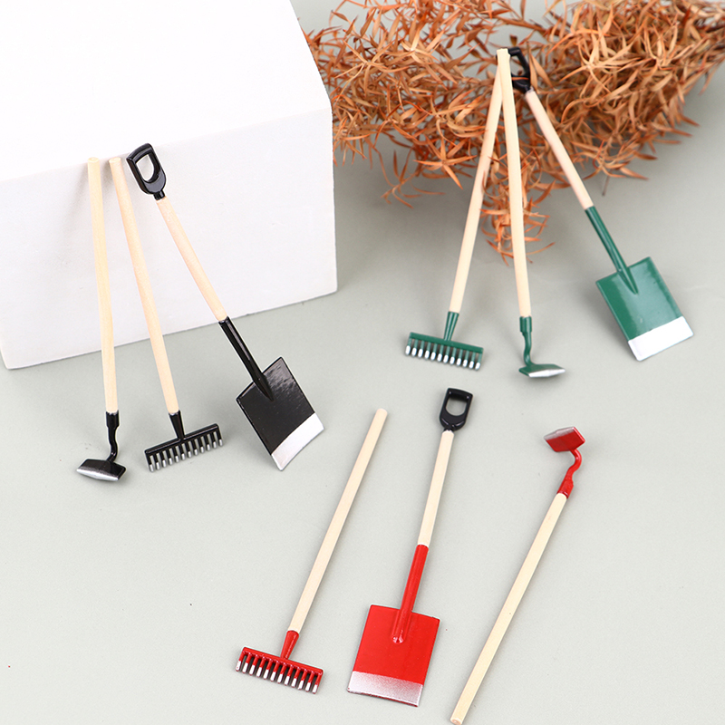 3 pezzi 1:12 miniature di case - Gardening Tools Hoe recensione e prezzo