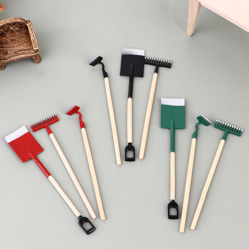 3 pezzi 1:12 miniature di case - Gardening Tools Hoe recensione e prezzo