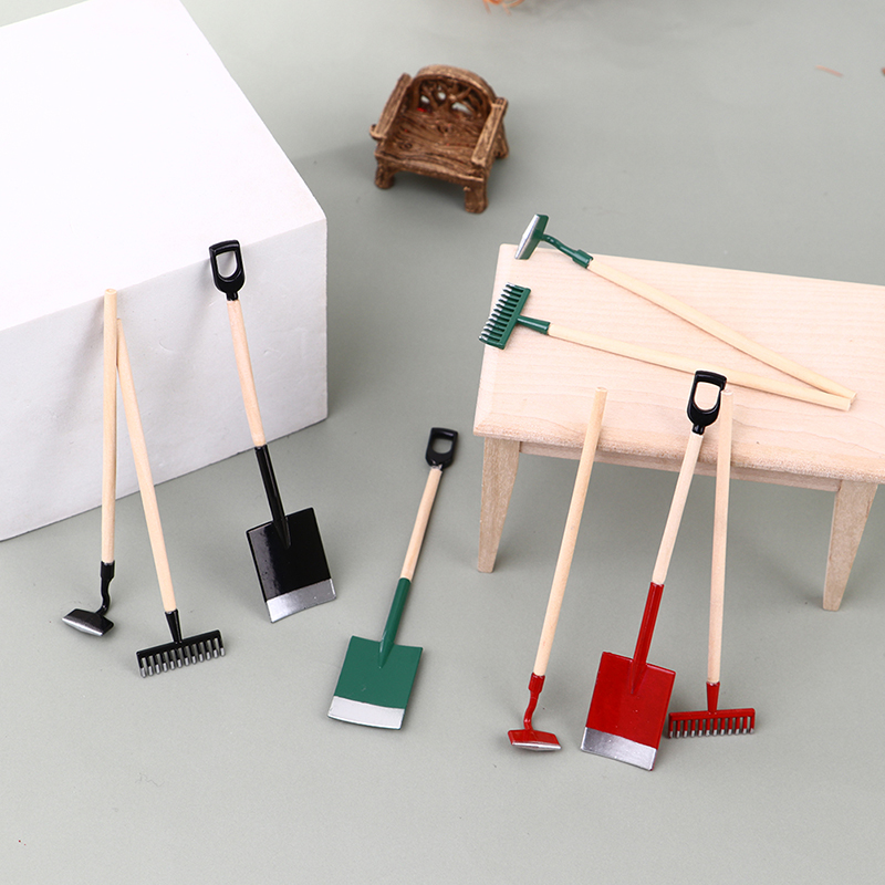 3 pezzi 1:12 miniature di case - Gardening Tools Hoe recensione e prezzo
